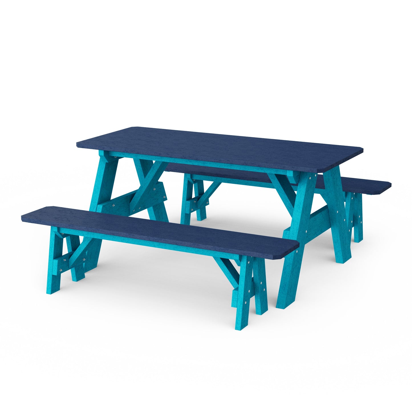 Heritage 72" Picnic Table with Detached Benches