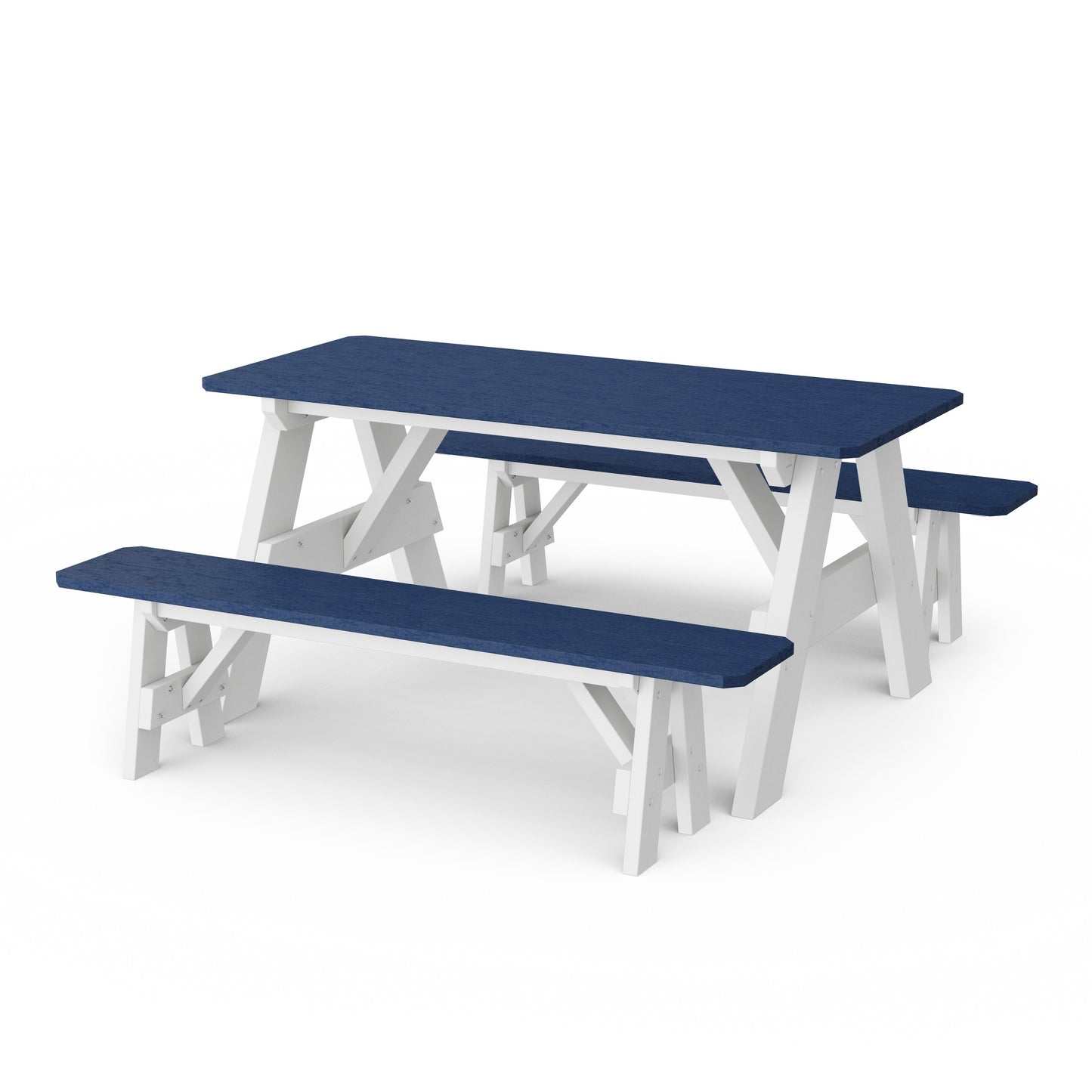 Heritage 72" Picnic Table with Detached Benches