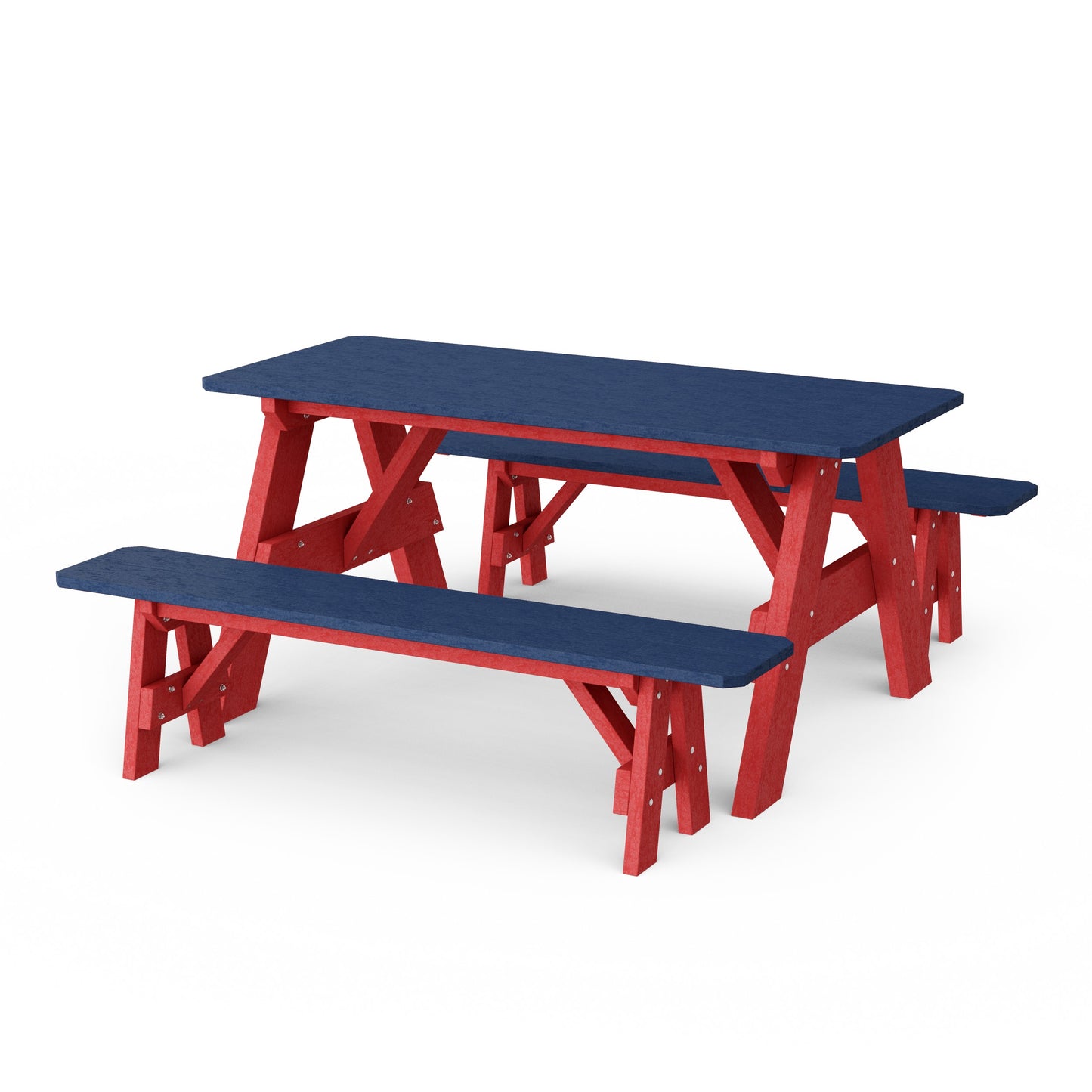 Heritage 72" Picnic Table with Detached Benches