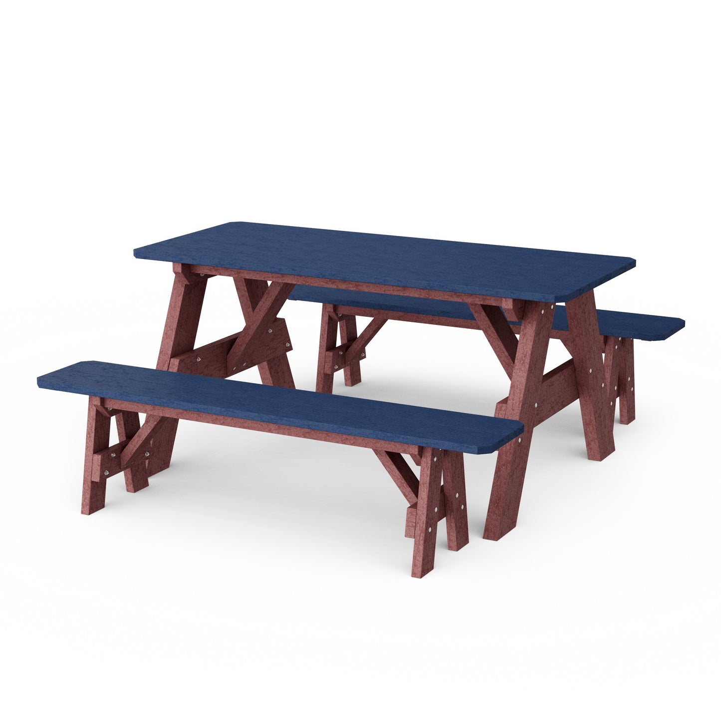 Heritage 72" Picnic Table with Detached Benches