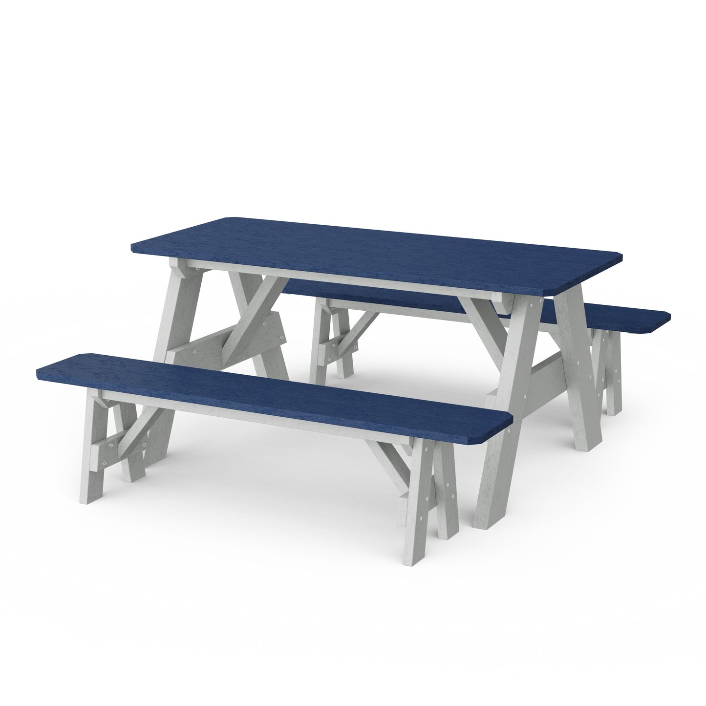 Heritage 72" Picnic Table with Detached Benches