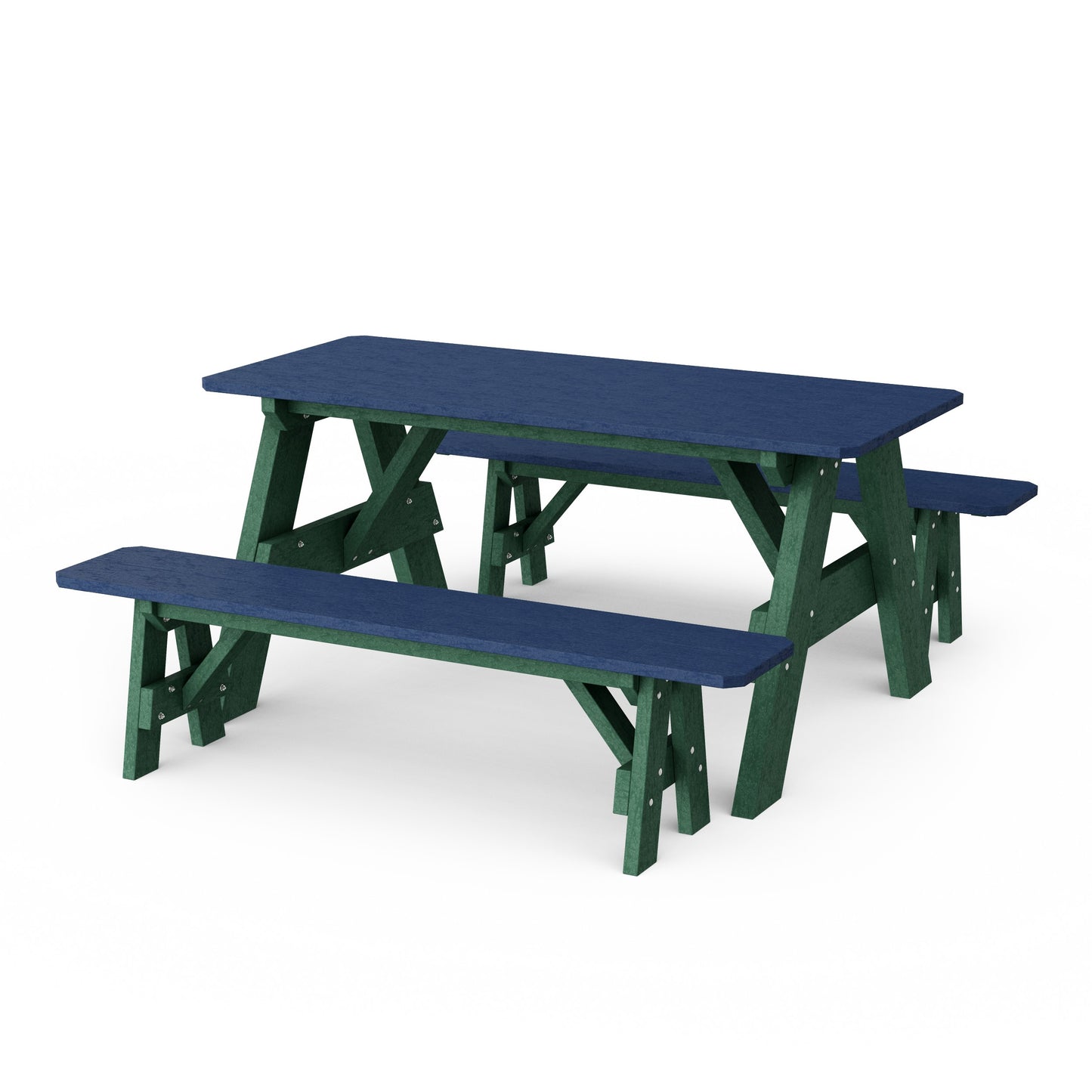 Heritage 72" Picnic Table with Detached Benches