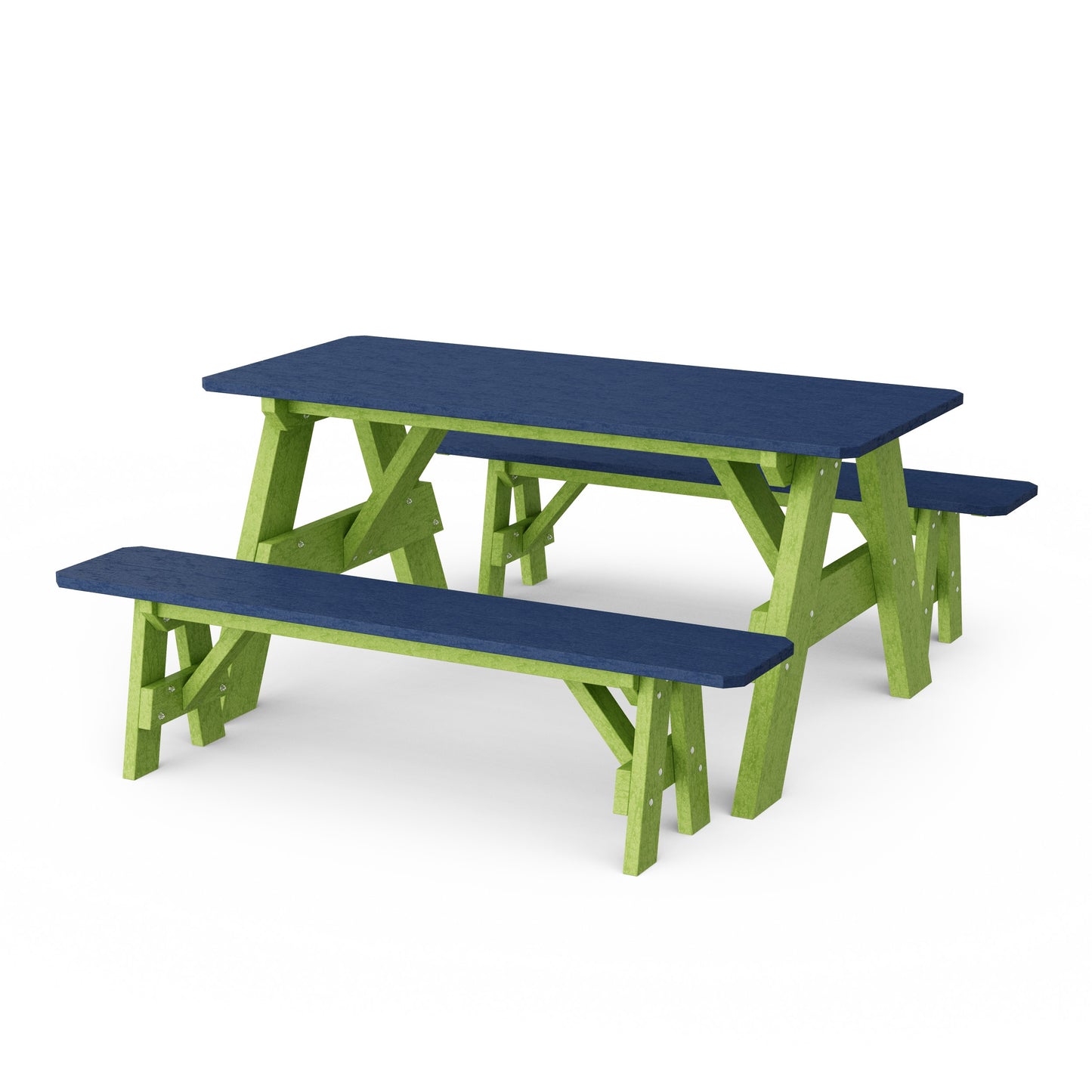 Heritage 72" Picnic Table with Detached Benches