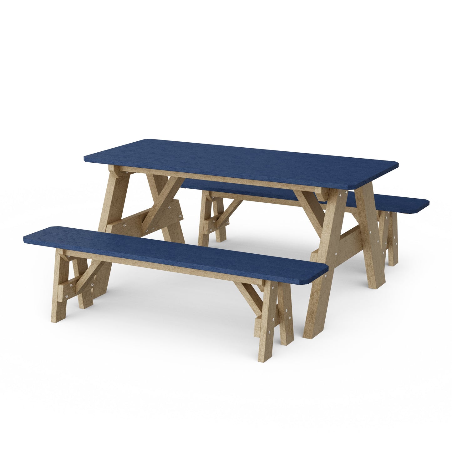 Heritage 72" Picnic Table with Detached Benches