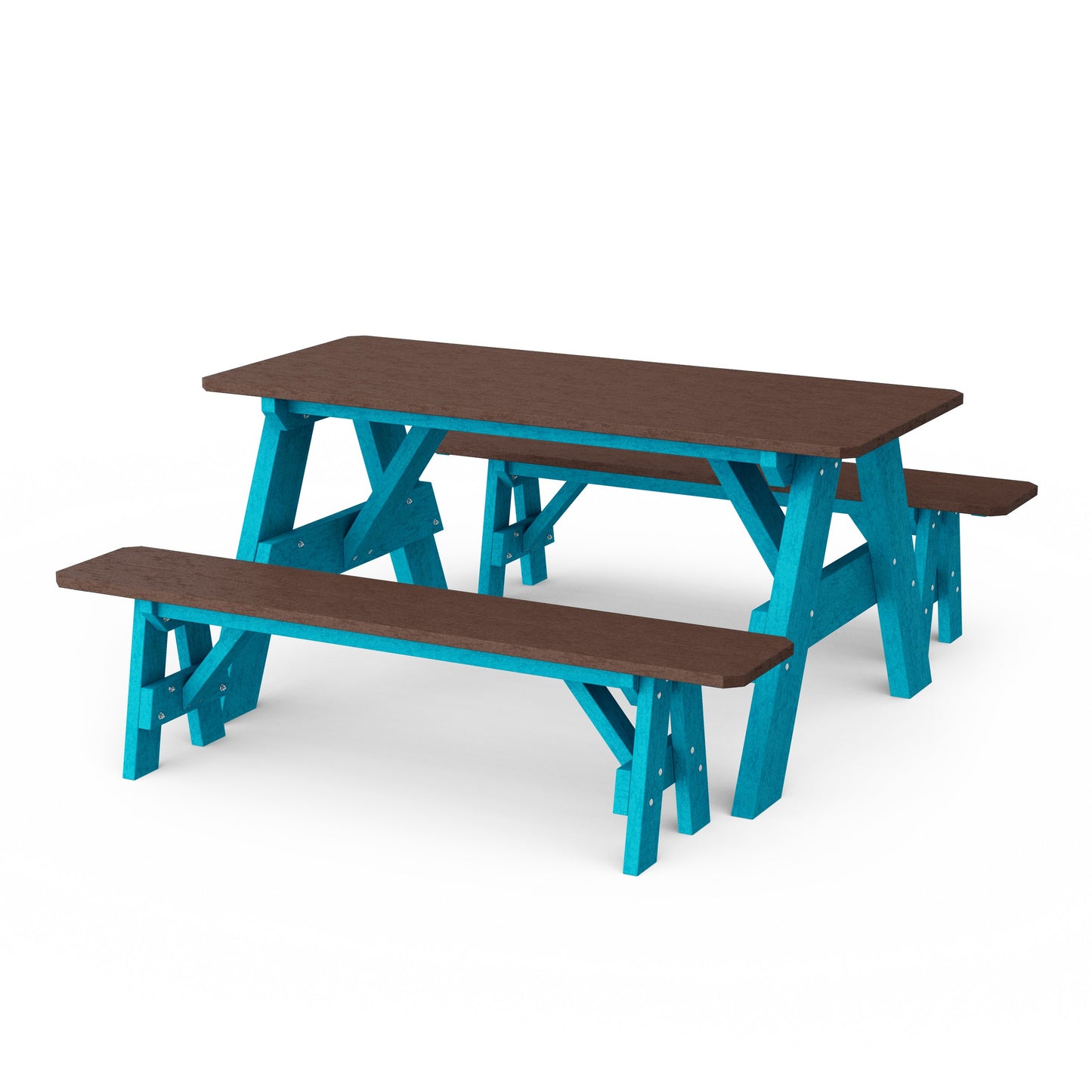 Heritage 72" Picnic Table with Detached Benches