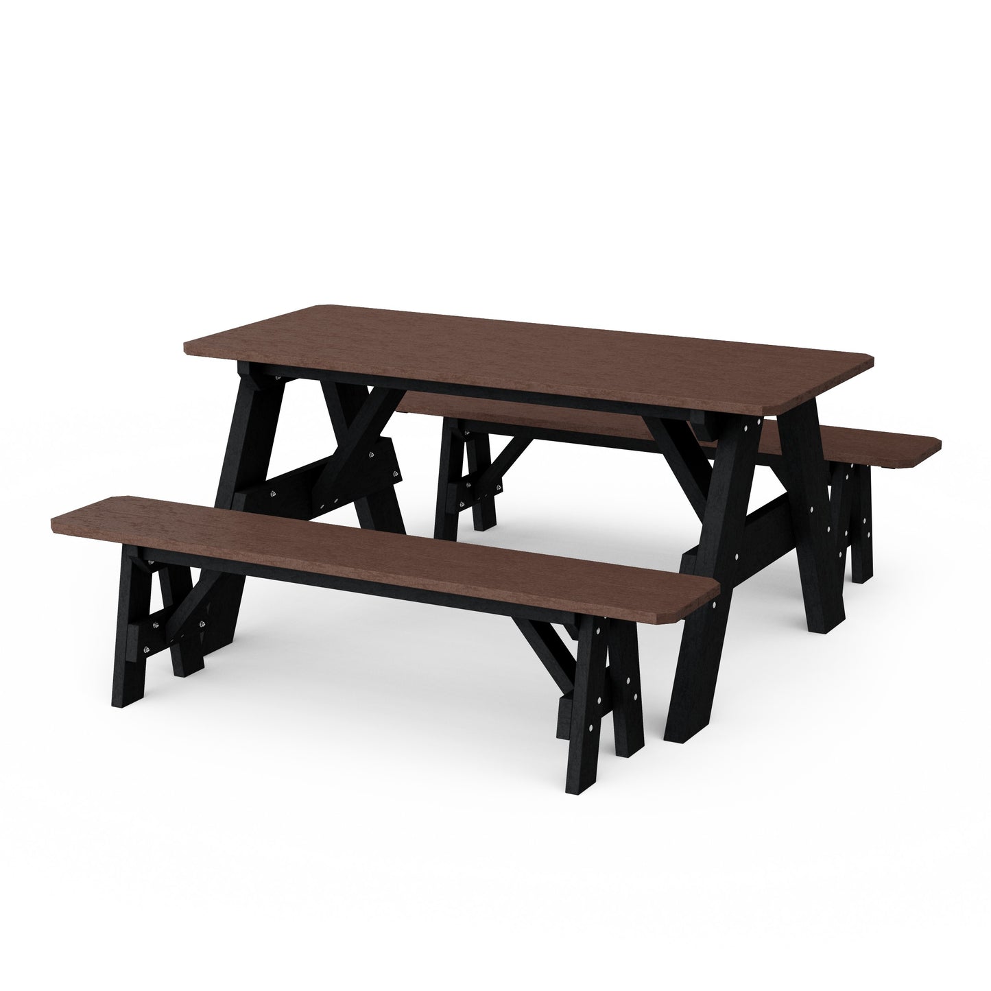 Heritage 72" Picnic Table with Detached Benches