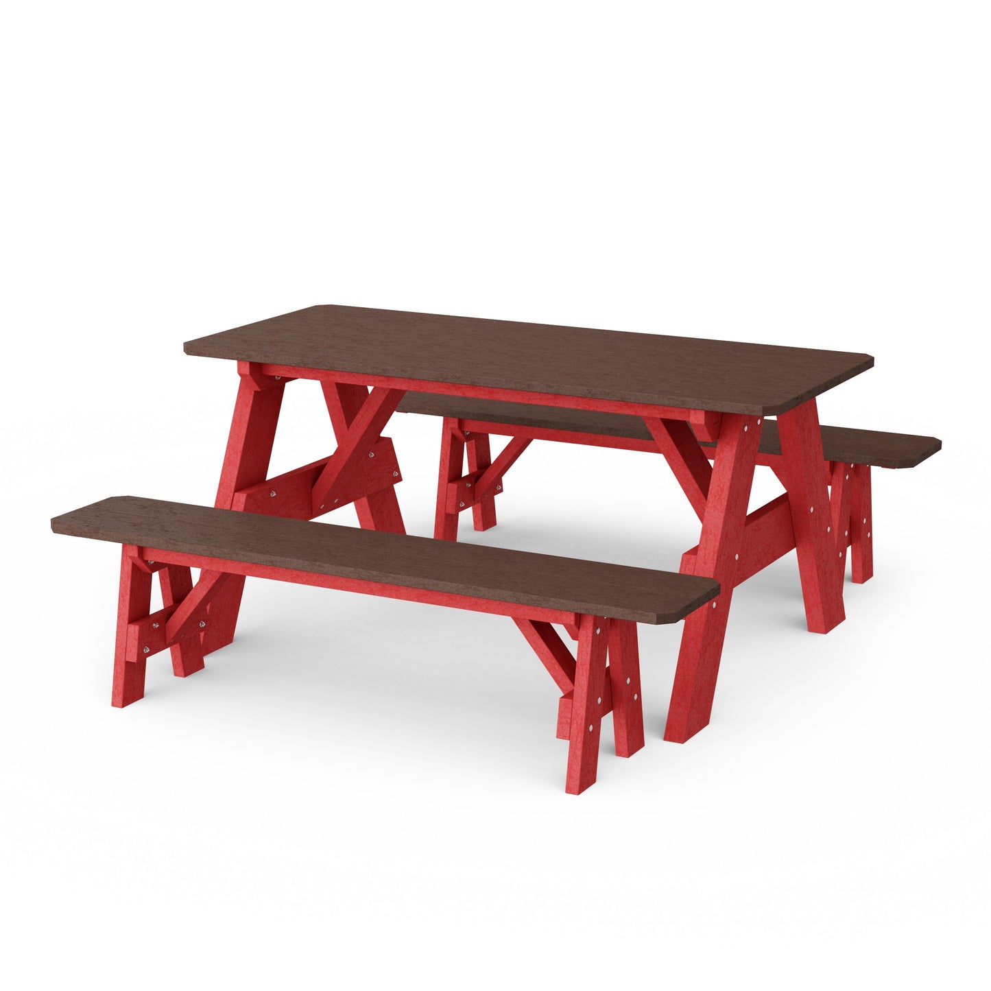 Heritage 72" Picnic Table with Detached Benches