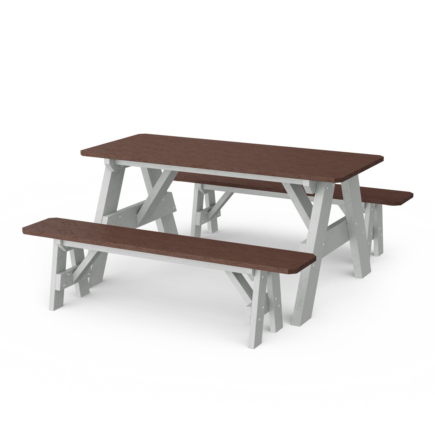 Heritage 72" Picnic Table with Detached Benches