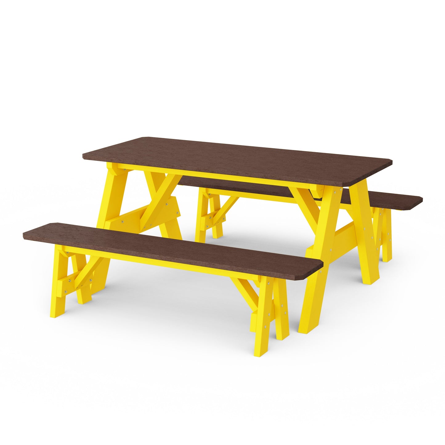 Heritage 72" Picnic Table with Detached Benches