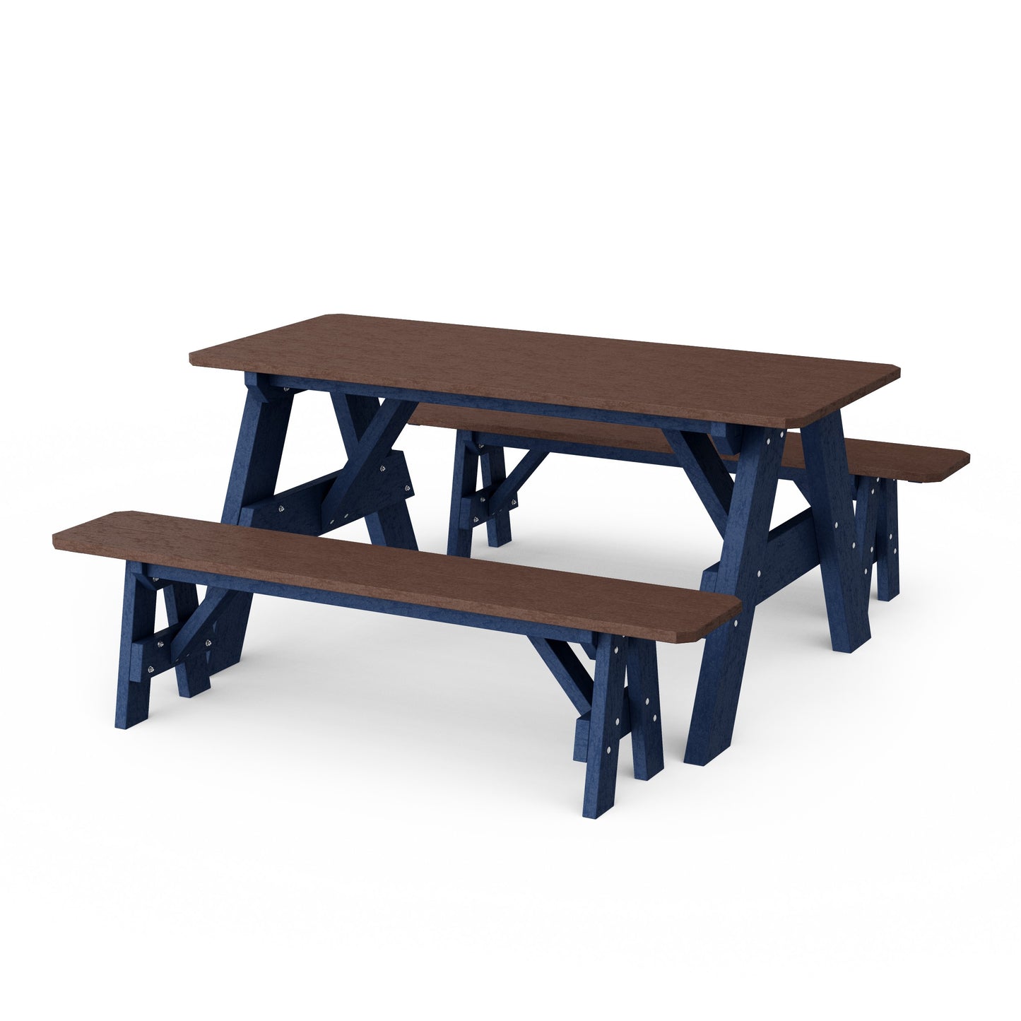 Heritage 72" Picnic Table with Detached Benches