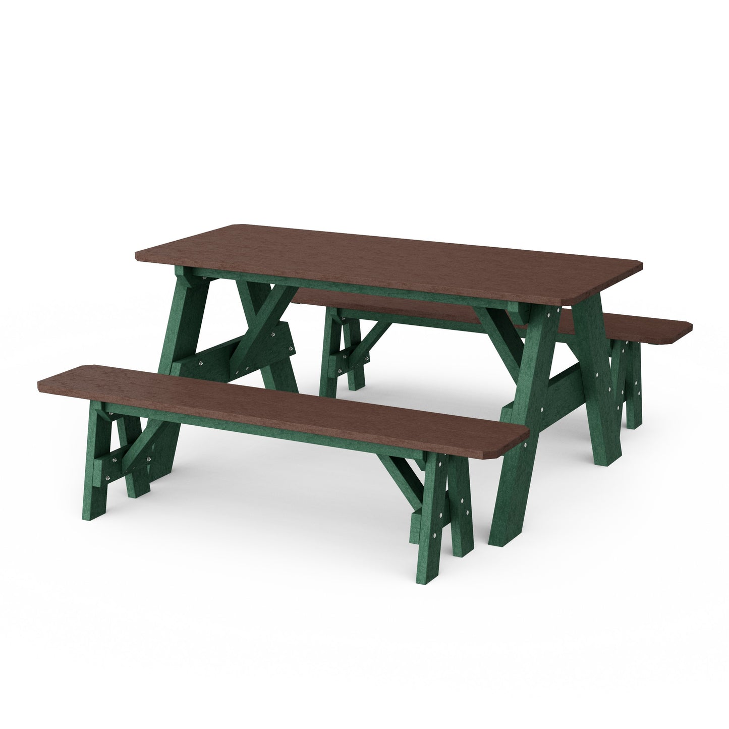 Heritage 72" Picnic Table with Detached Benches
