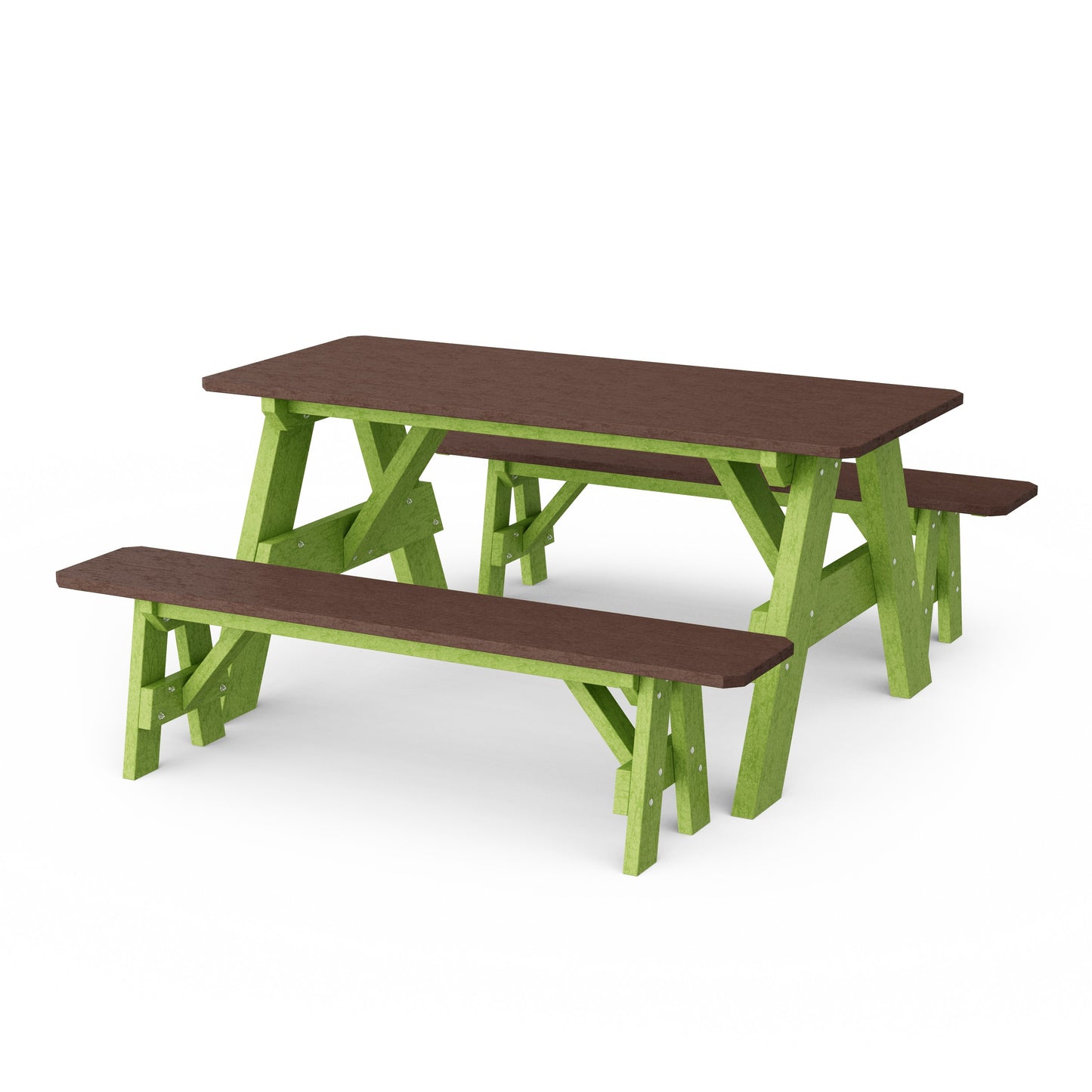 Heritage 72" Picnic Table with Detached Benches