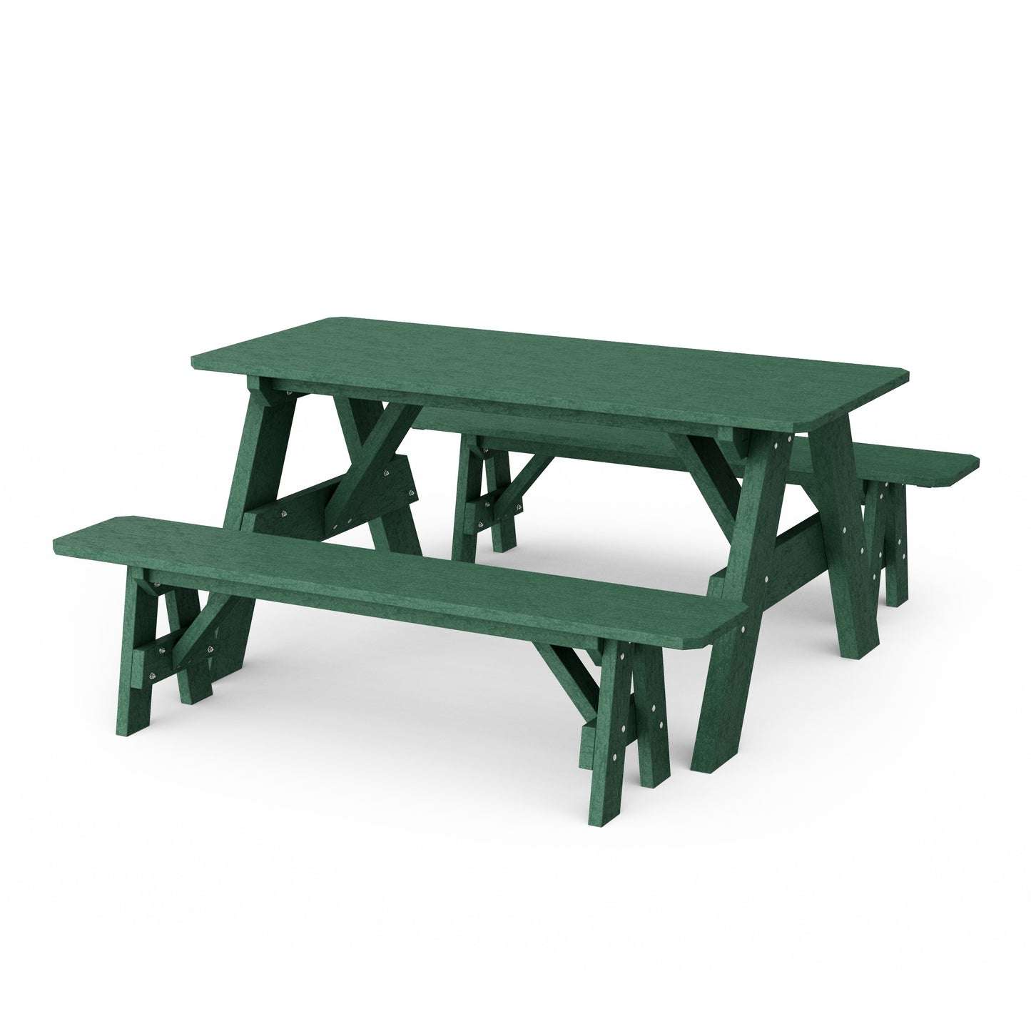 Heritage 72" Picnic Table with Detached Benches