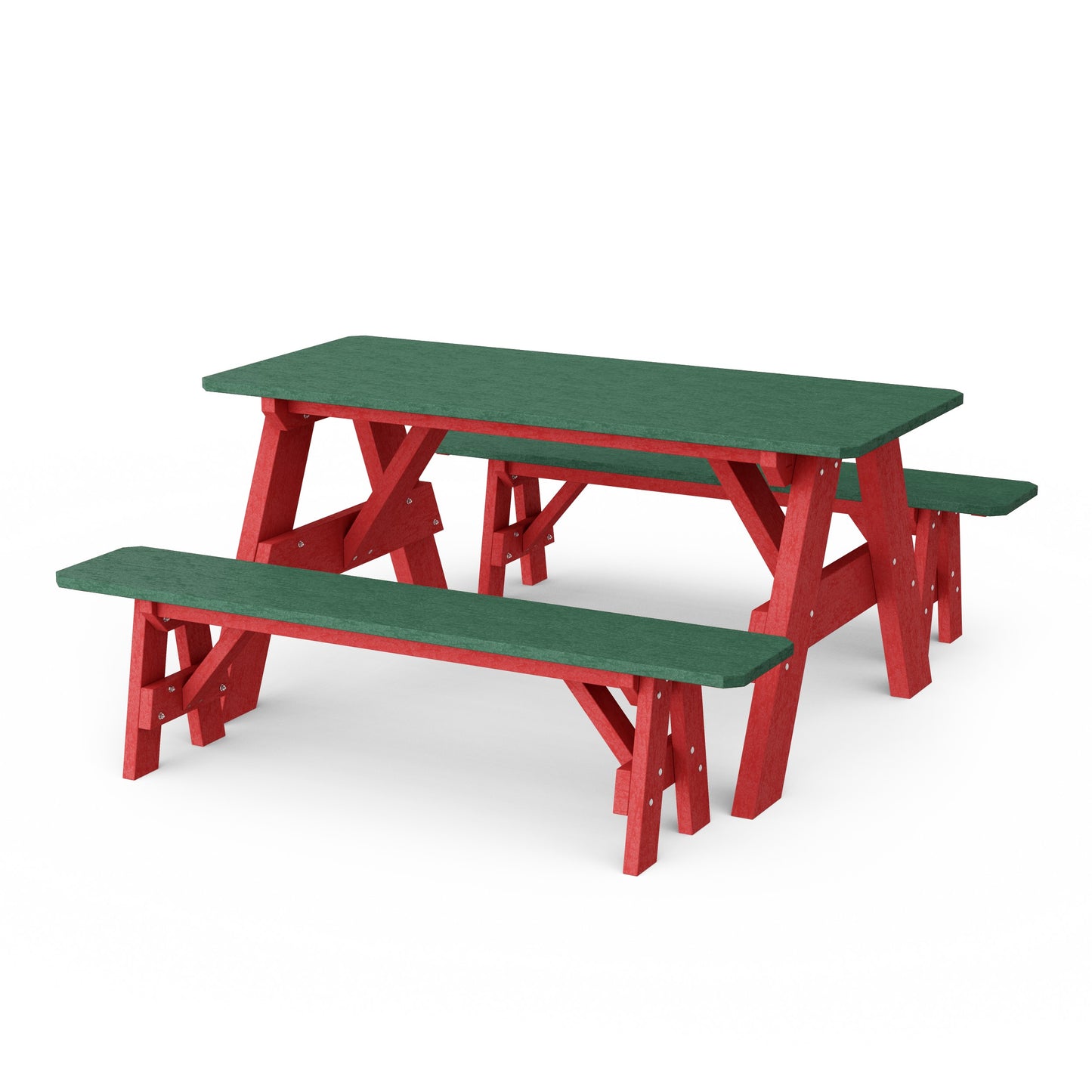 Heritage 72" Picnic Table with Detached Benches