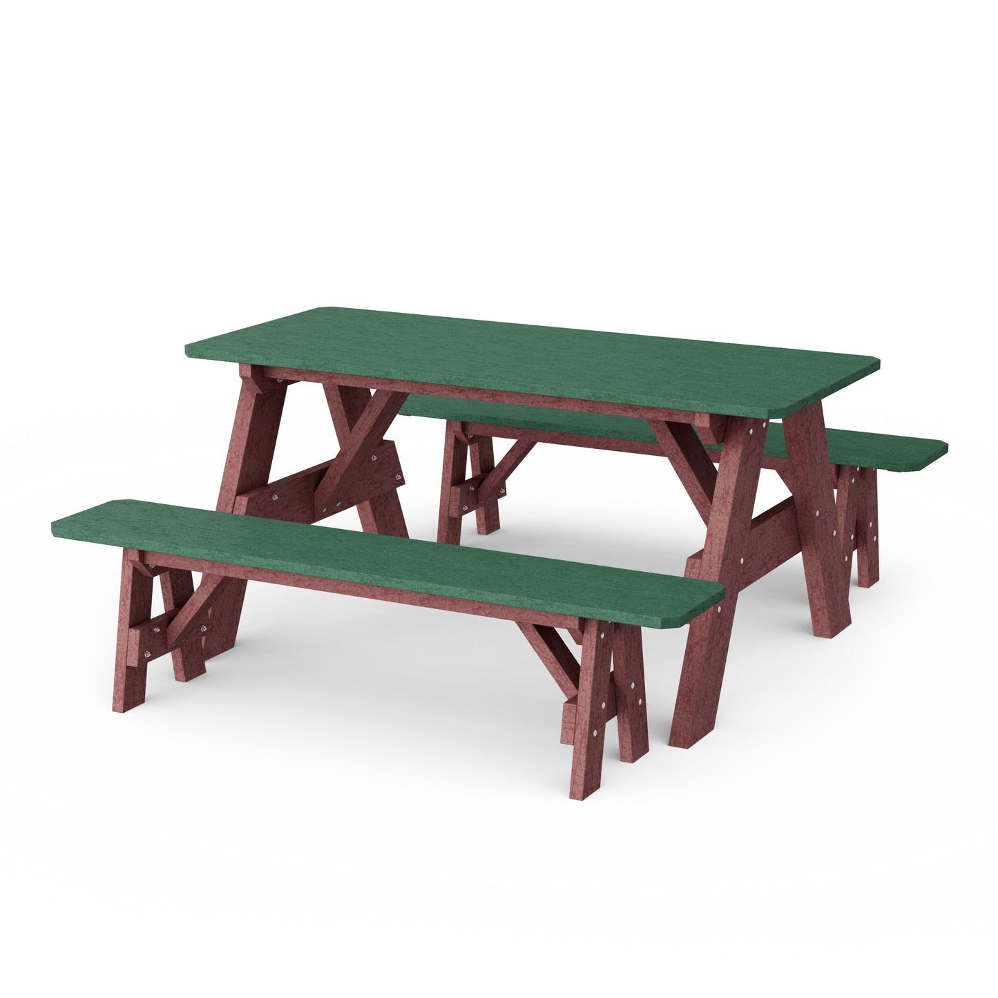 Heritage 72" Picnic Table with Detached Benches