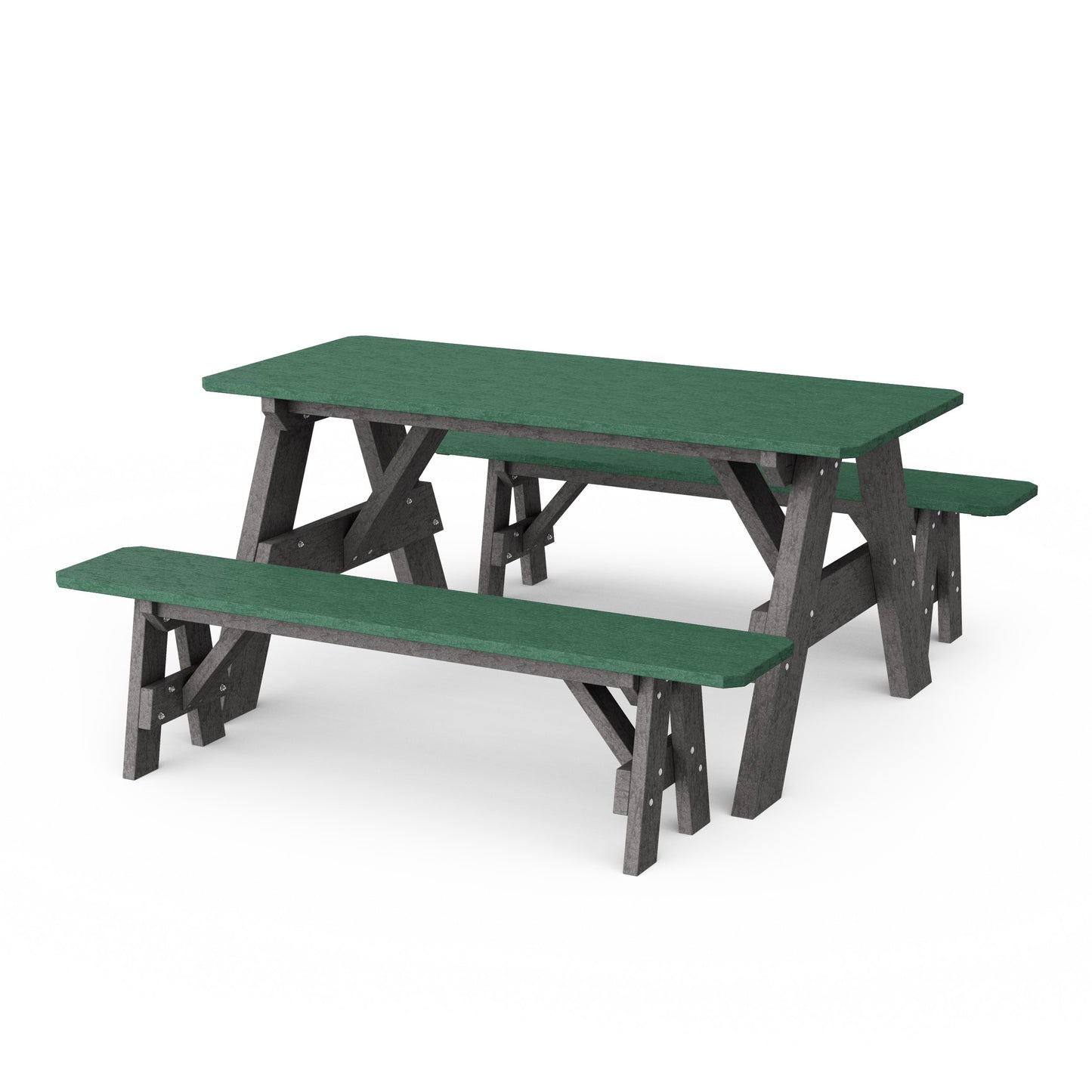 Heritage 72" Picnic Table with Detached Benches