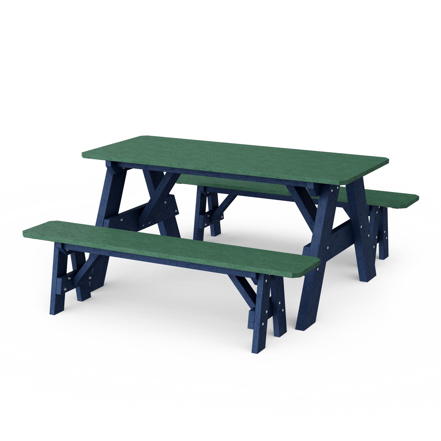 Heritage 72" Picnic Table with Detached Benches
