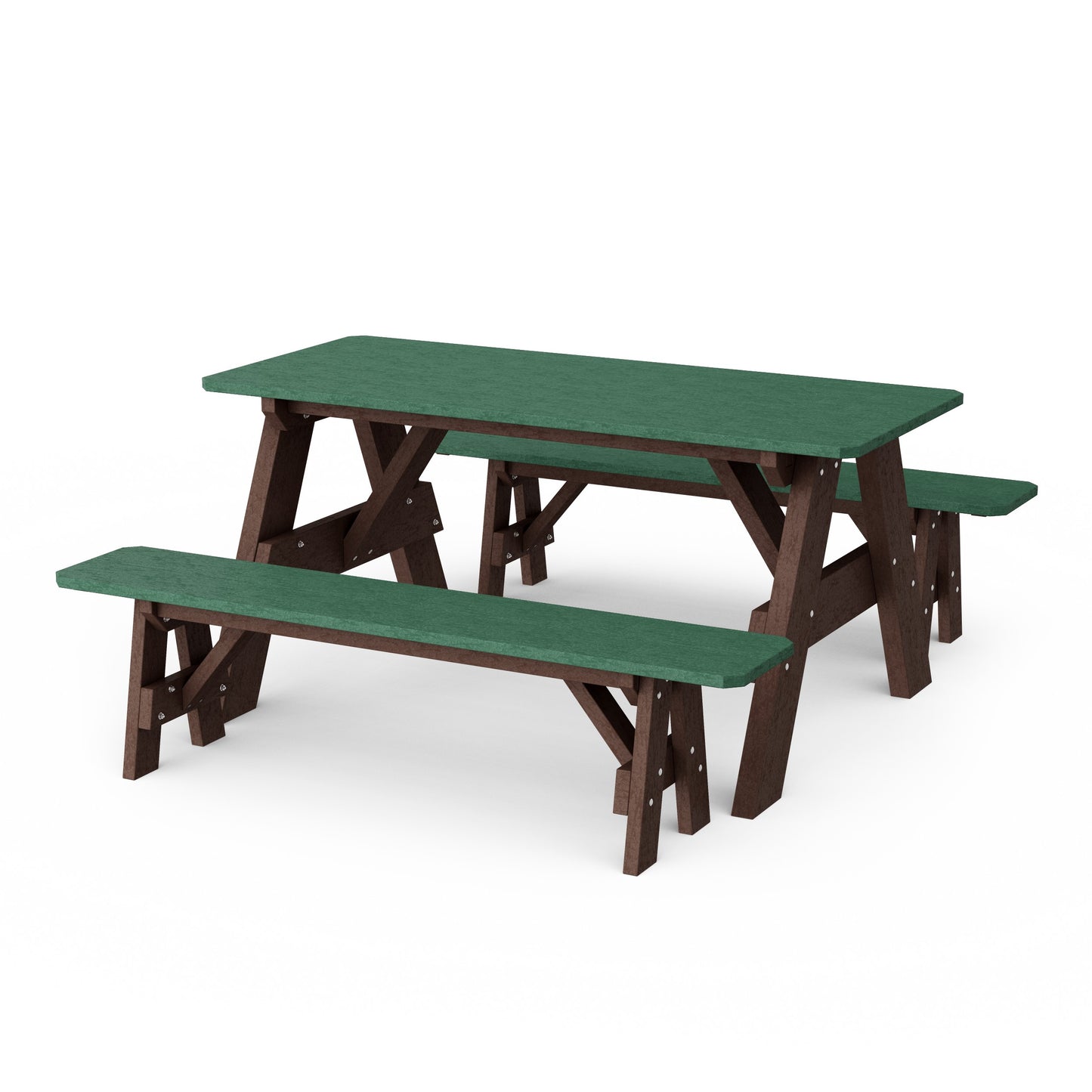 Heritage 72" Picnic Table with Detached Benches