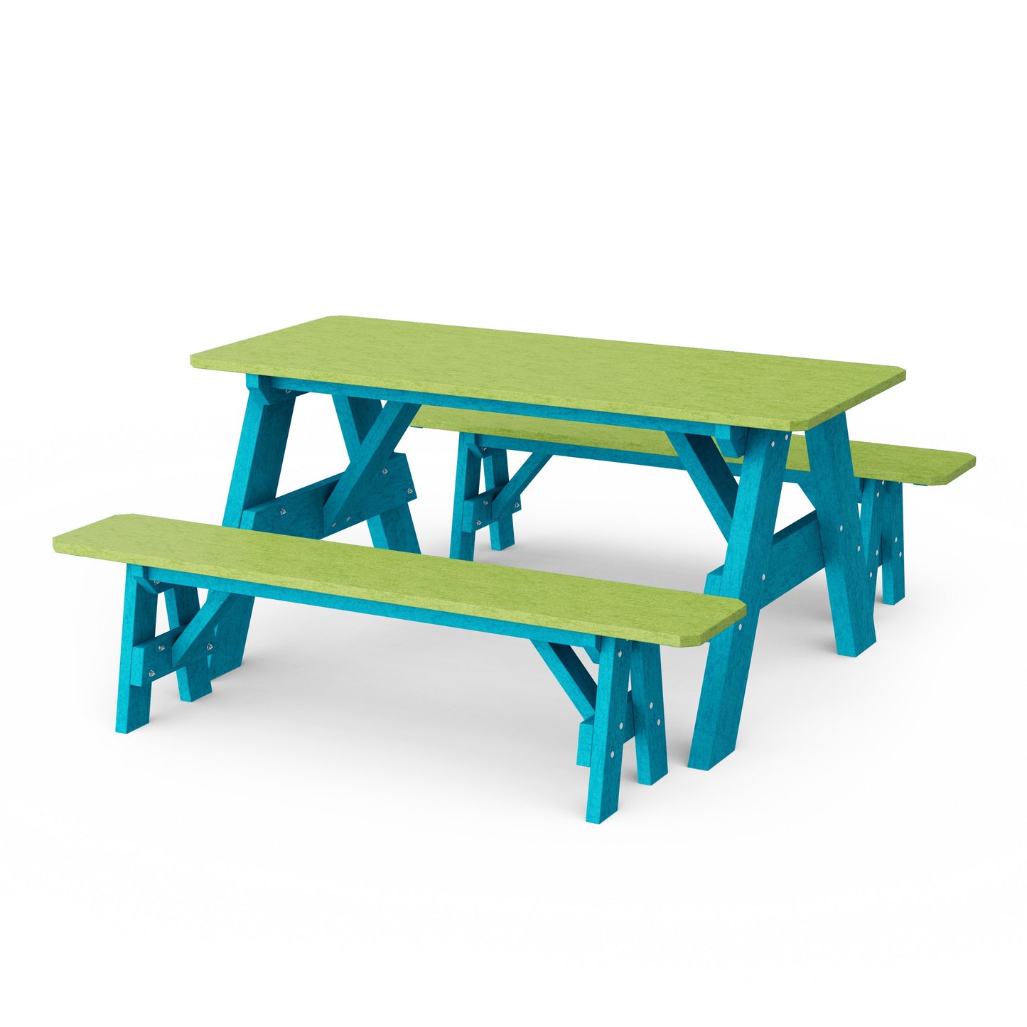 Heritage 72" Picnic Table with Detached Benches