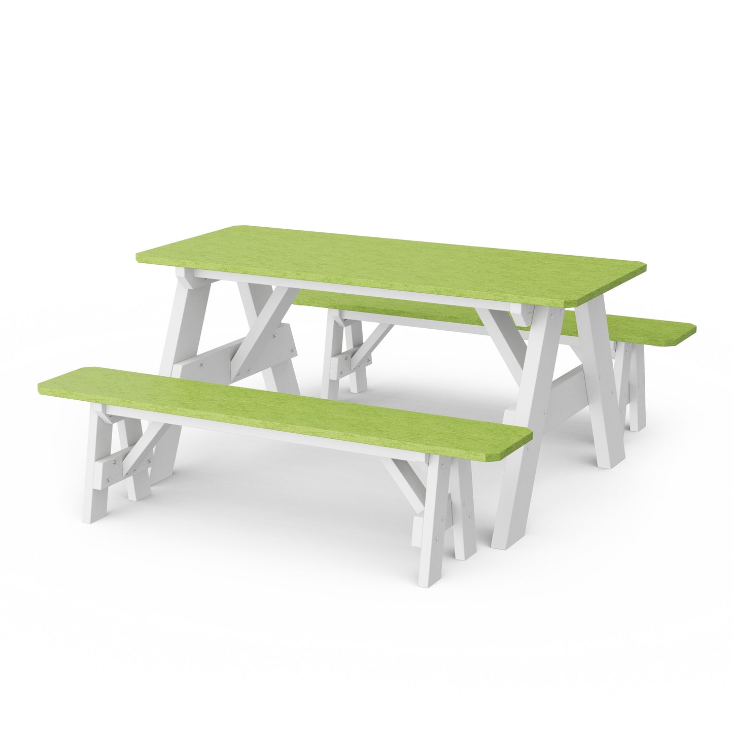 Heritage 72" Picnic Table with Detached Benches