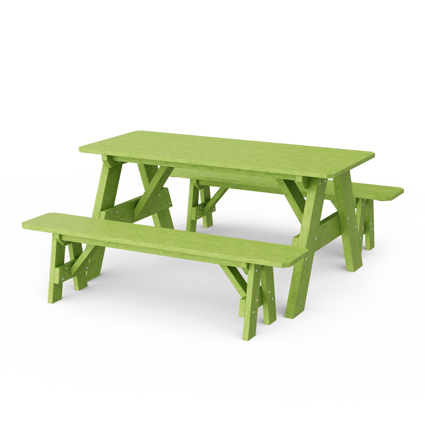 Heritage 72" Picnic Table with Detached Benches