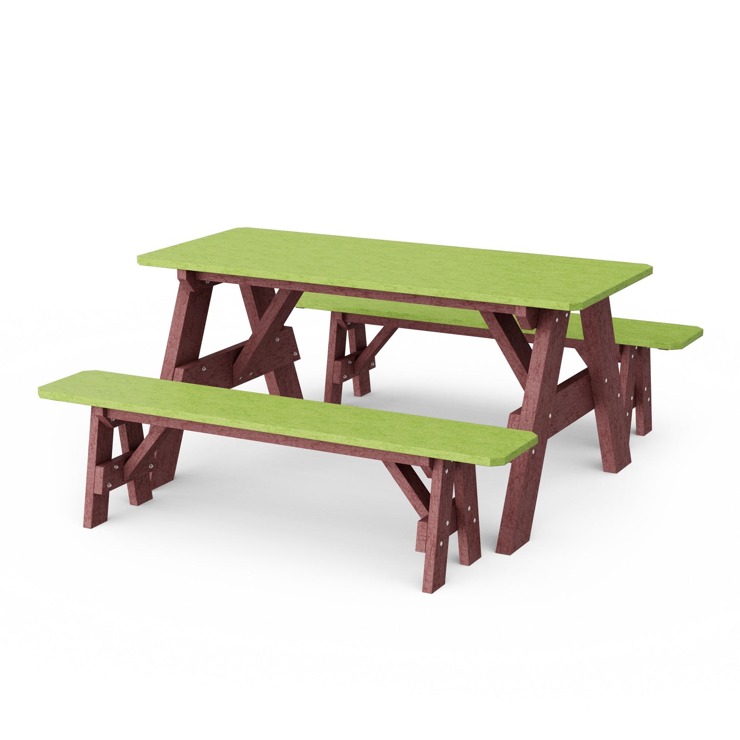 Heritage 72" Picnic Table with Detached Benches