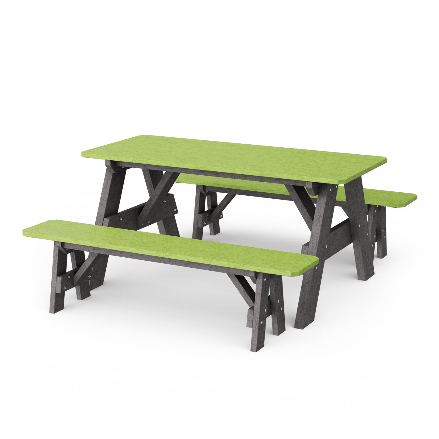 Heritage 72" Picnic Table with Detached Benches