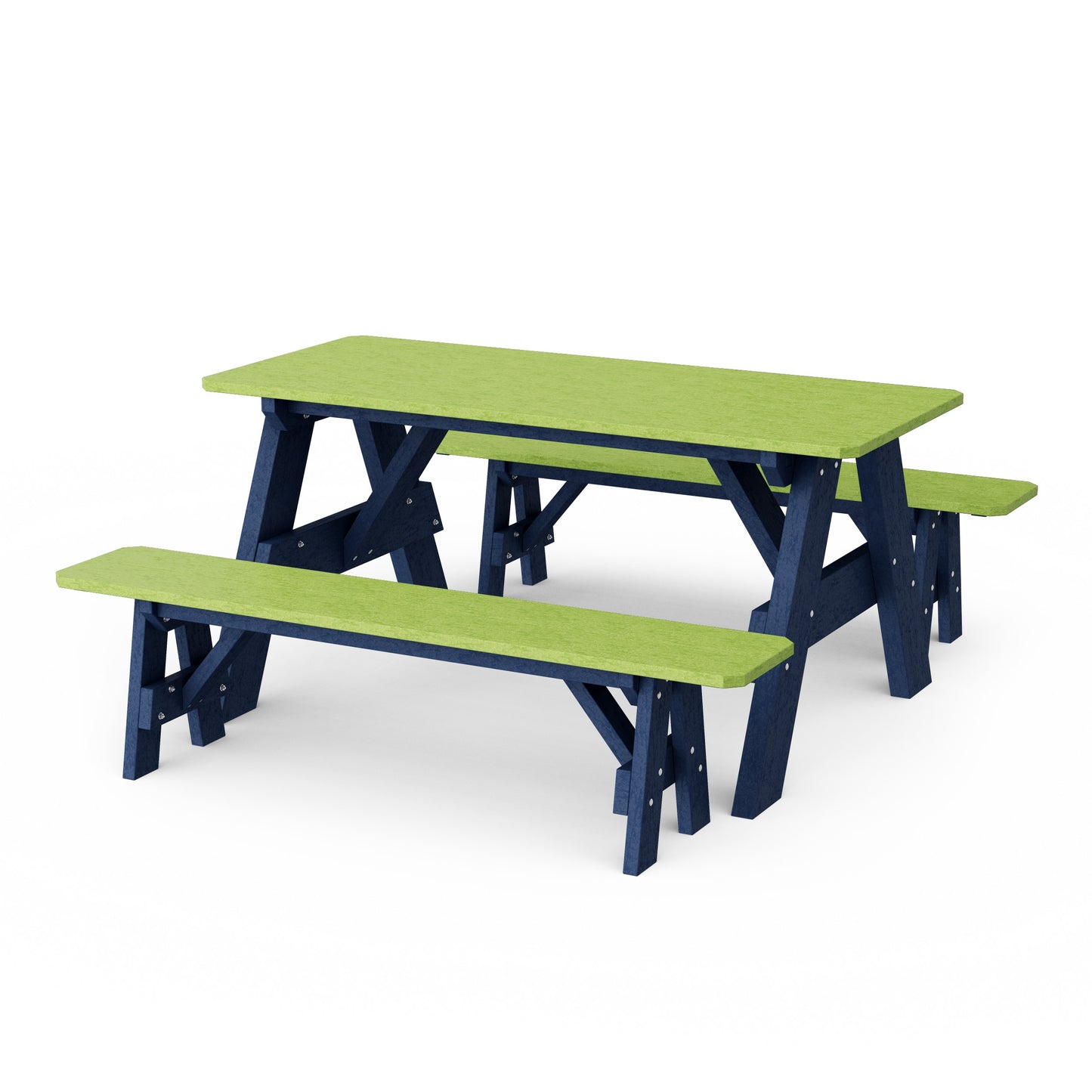 Heritage 72" Picnic Table with Detached Benches