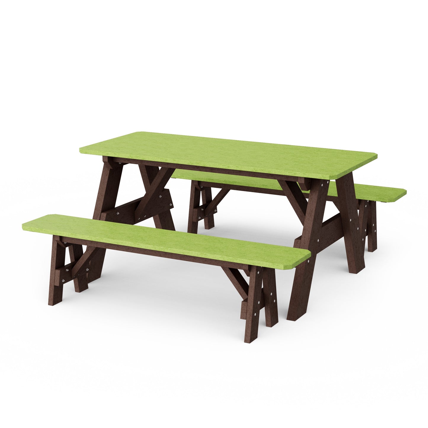 Heritage 72" Picnic Table with Detached Benches