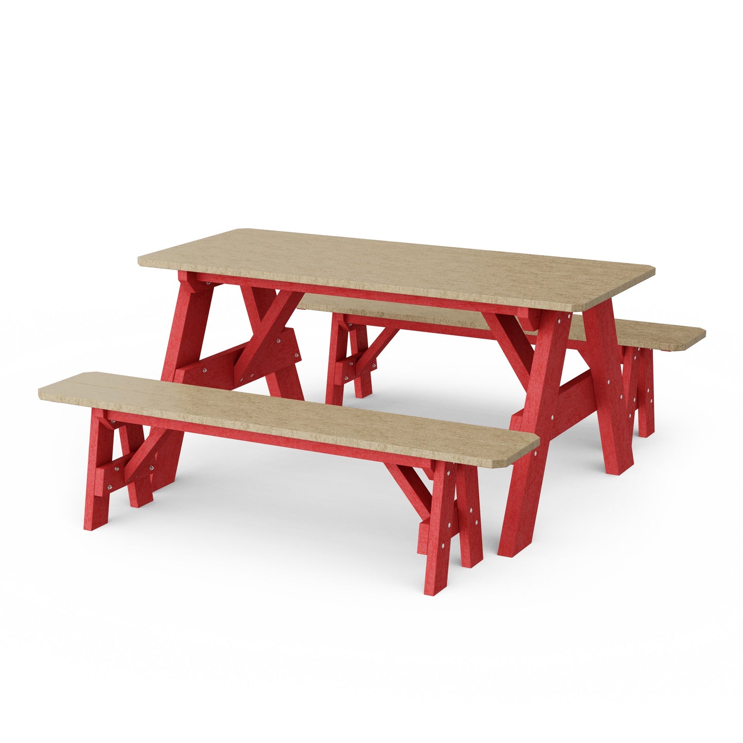 Heritage 72" Picnic Table with Detached Benches