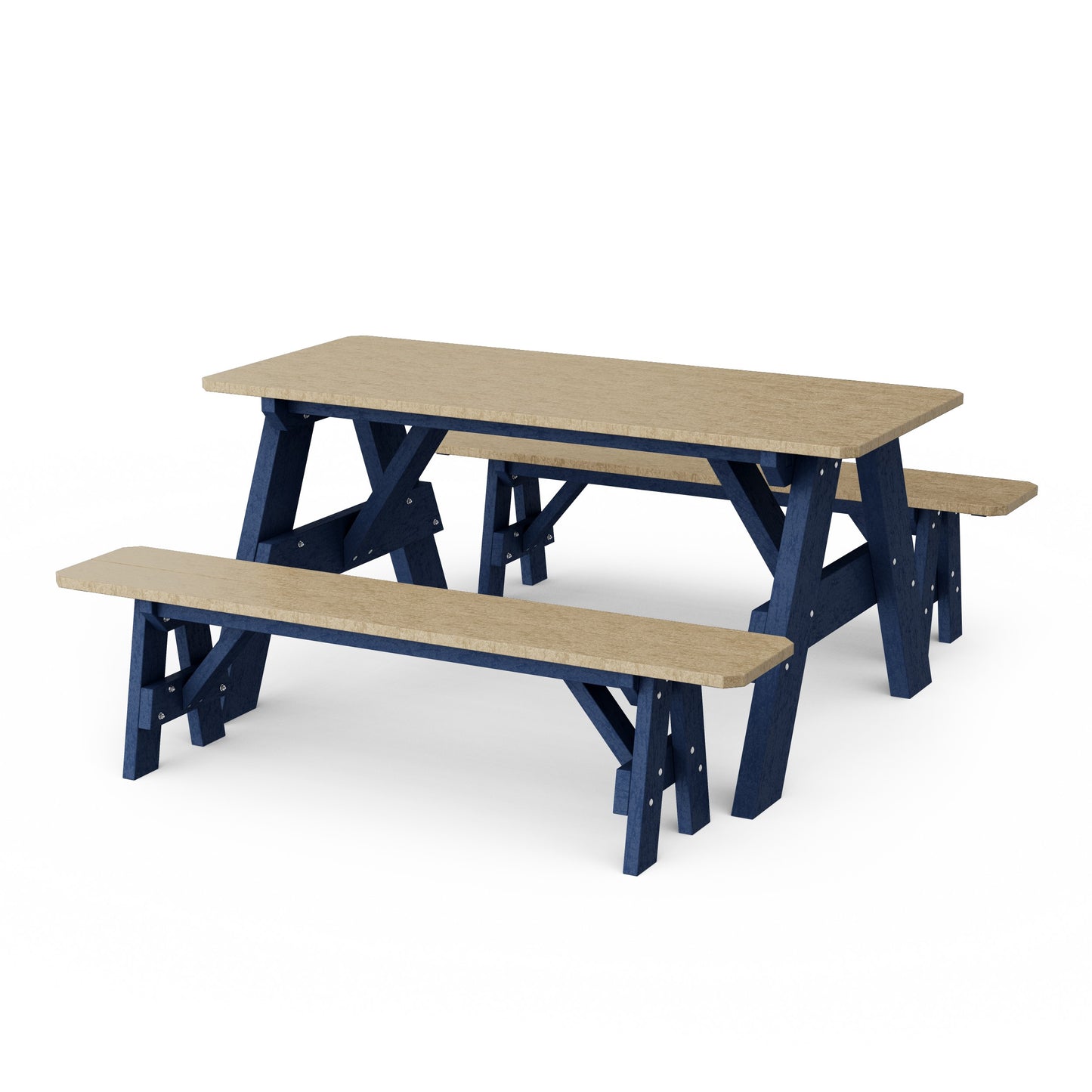 Heritage 72" Picnic Table with Detached Benches