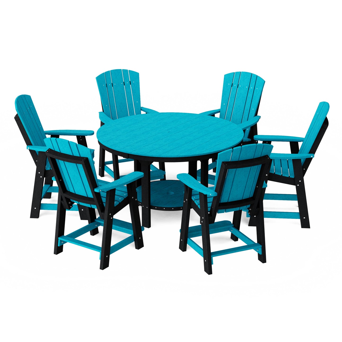 Heritage 7-Piece Round Counter Height Dining Set