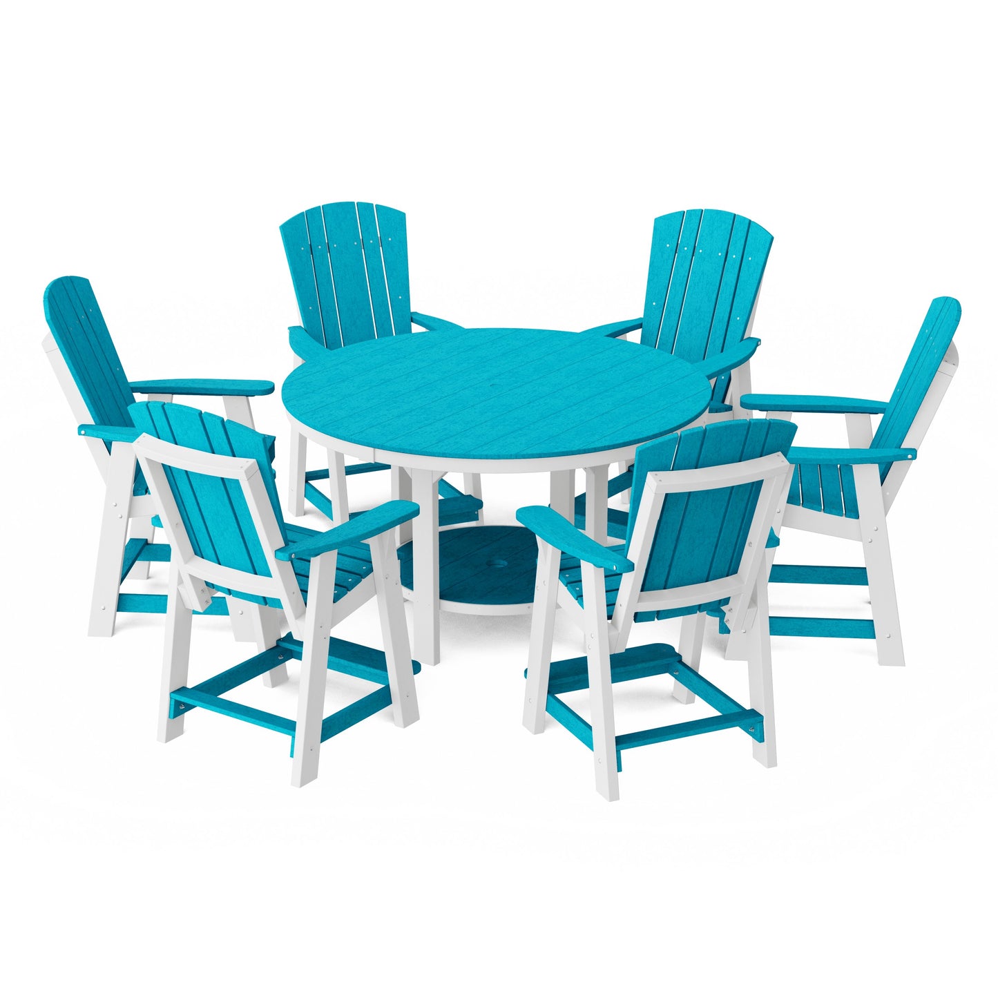 Heritage 7-Piece Round Counter Height Dining Set