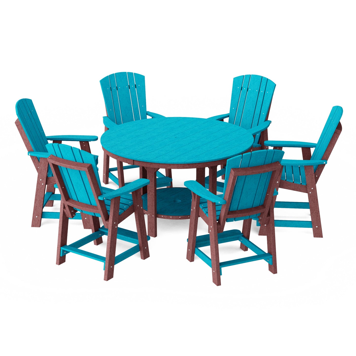 Heritage 7-Piece Round Counter Height Dining Set