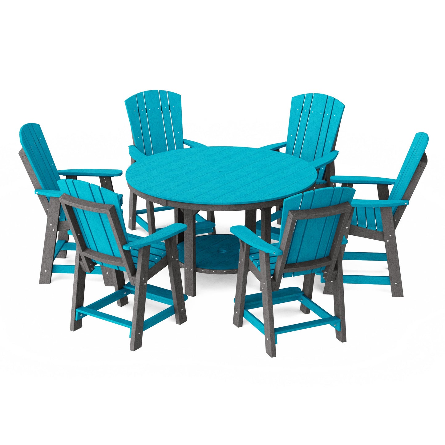 Heritage 7-Piece Round Counter Height Dining Set
