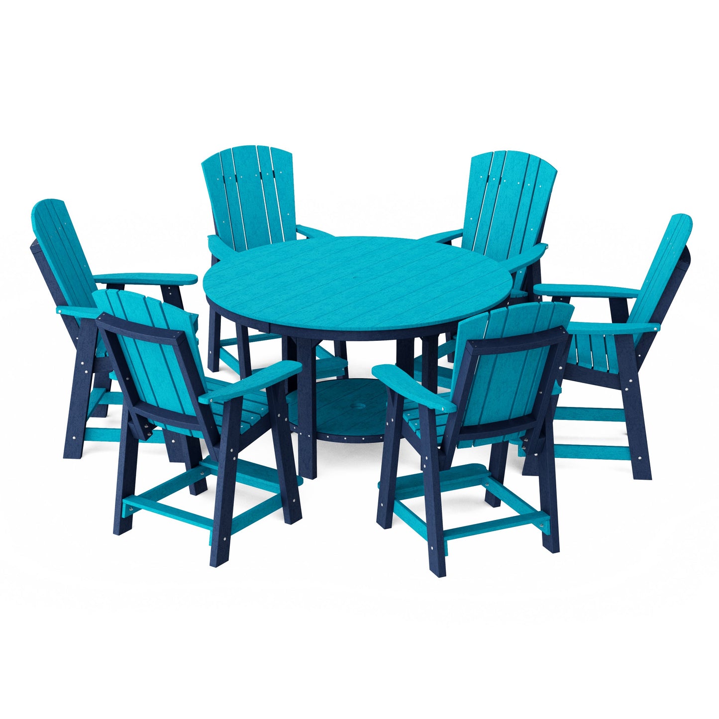 Heritage 7-Piece Round Counter Height Dining Set