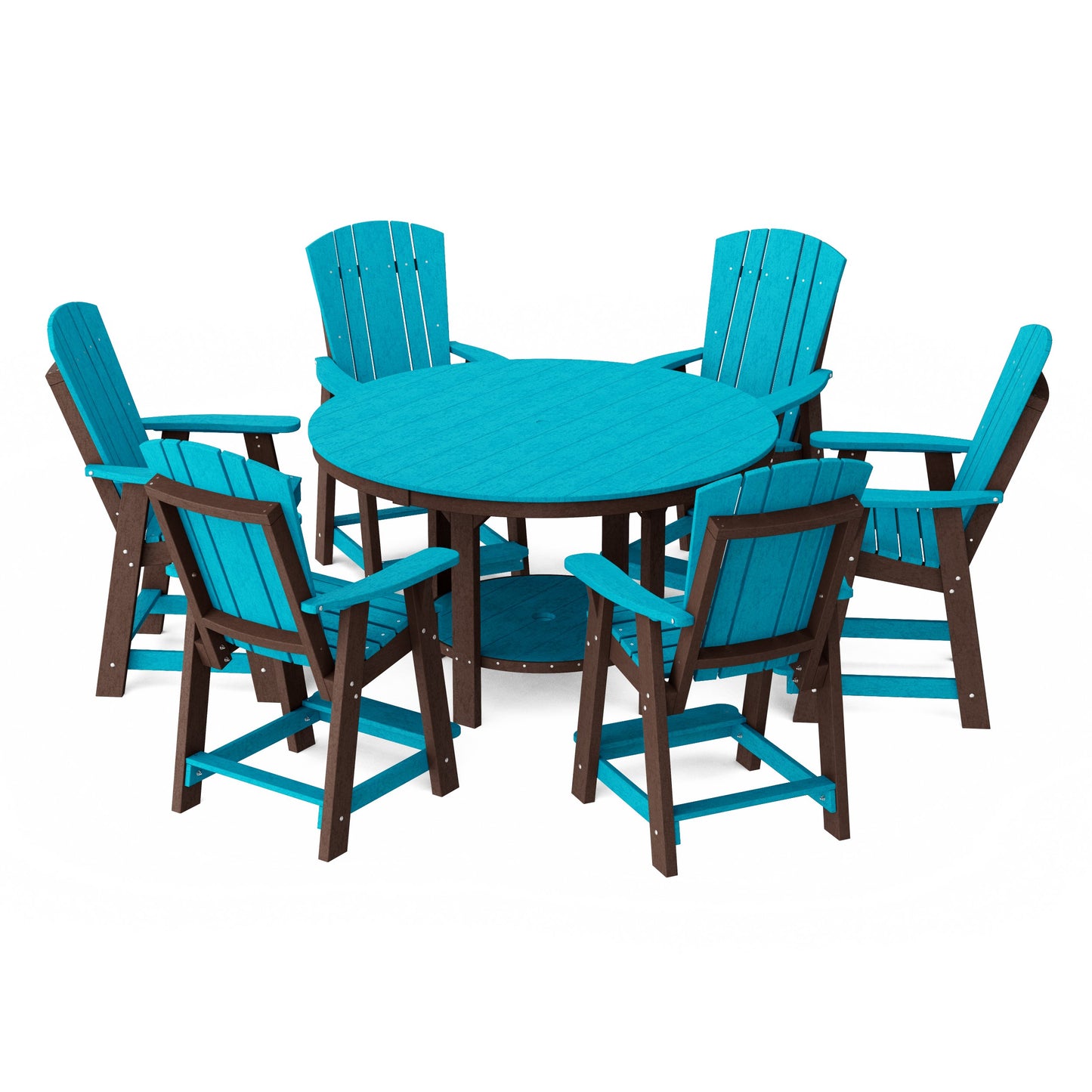 Heritage 7-Piece Round Counter Height Dining Set