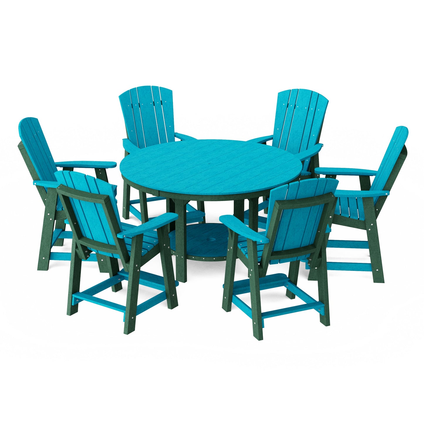 Heritage 7-Piece Round Counter Height Dining Set