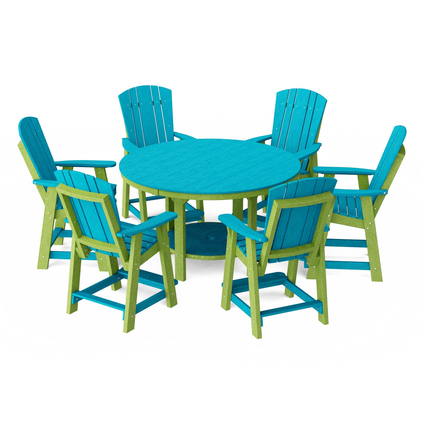 Heritage 7-Piece Round Counter Height Dining Set