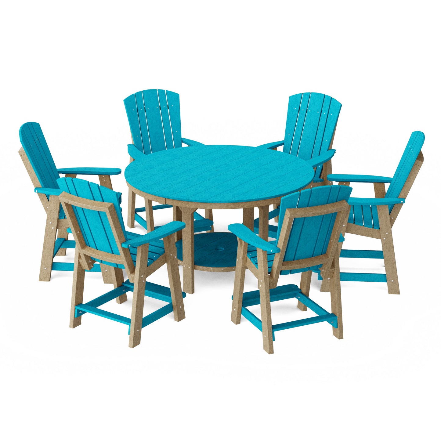 Heritage 7-Piece Round Counter Height Dining Set