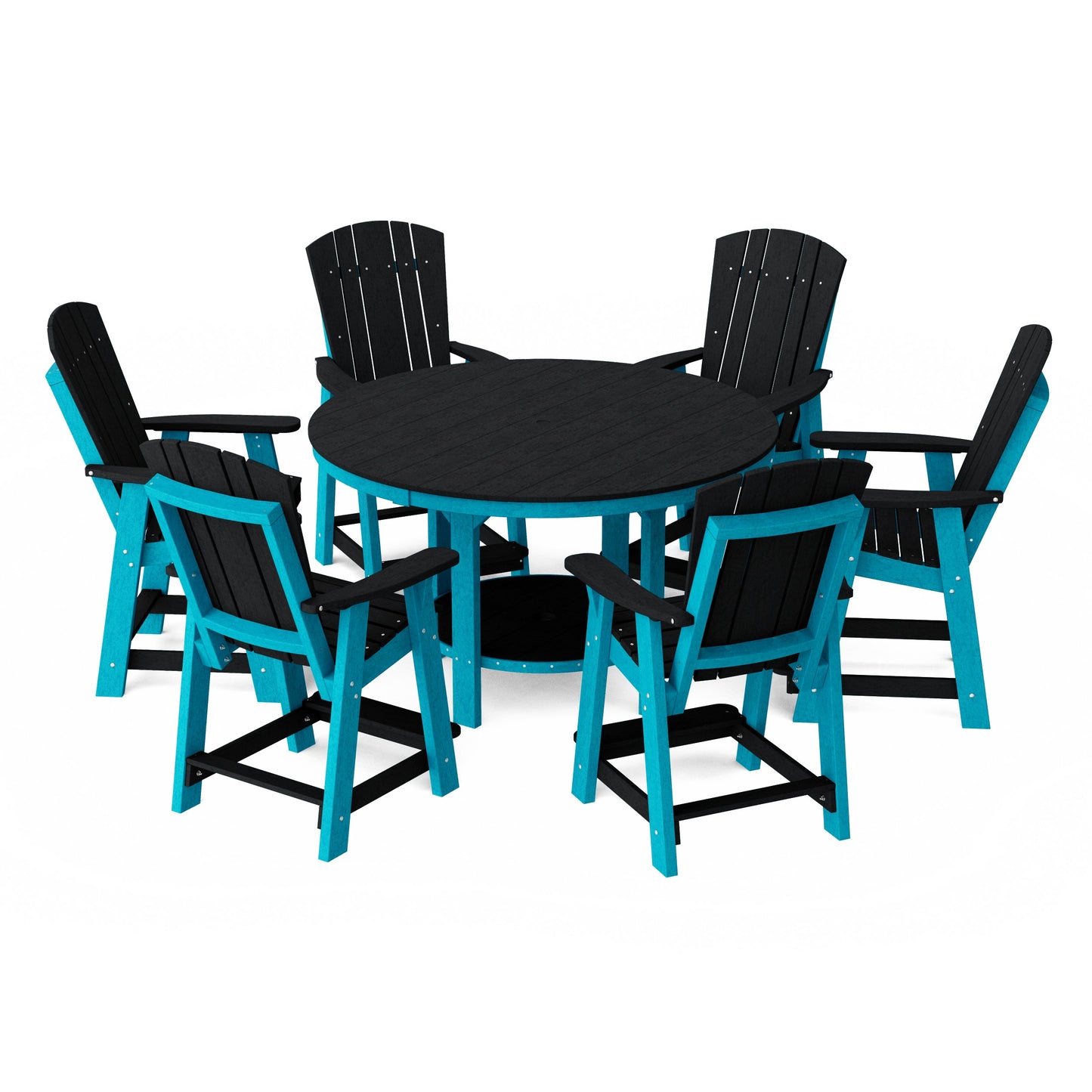 Heritage 7-Piece Round Counter Height Dining Set