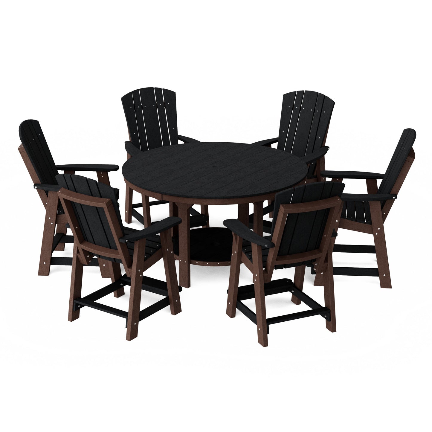 Heritage 7-Piece Round Counter Height Dining Set