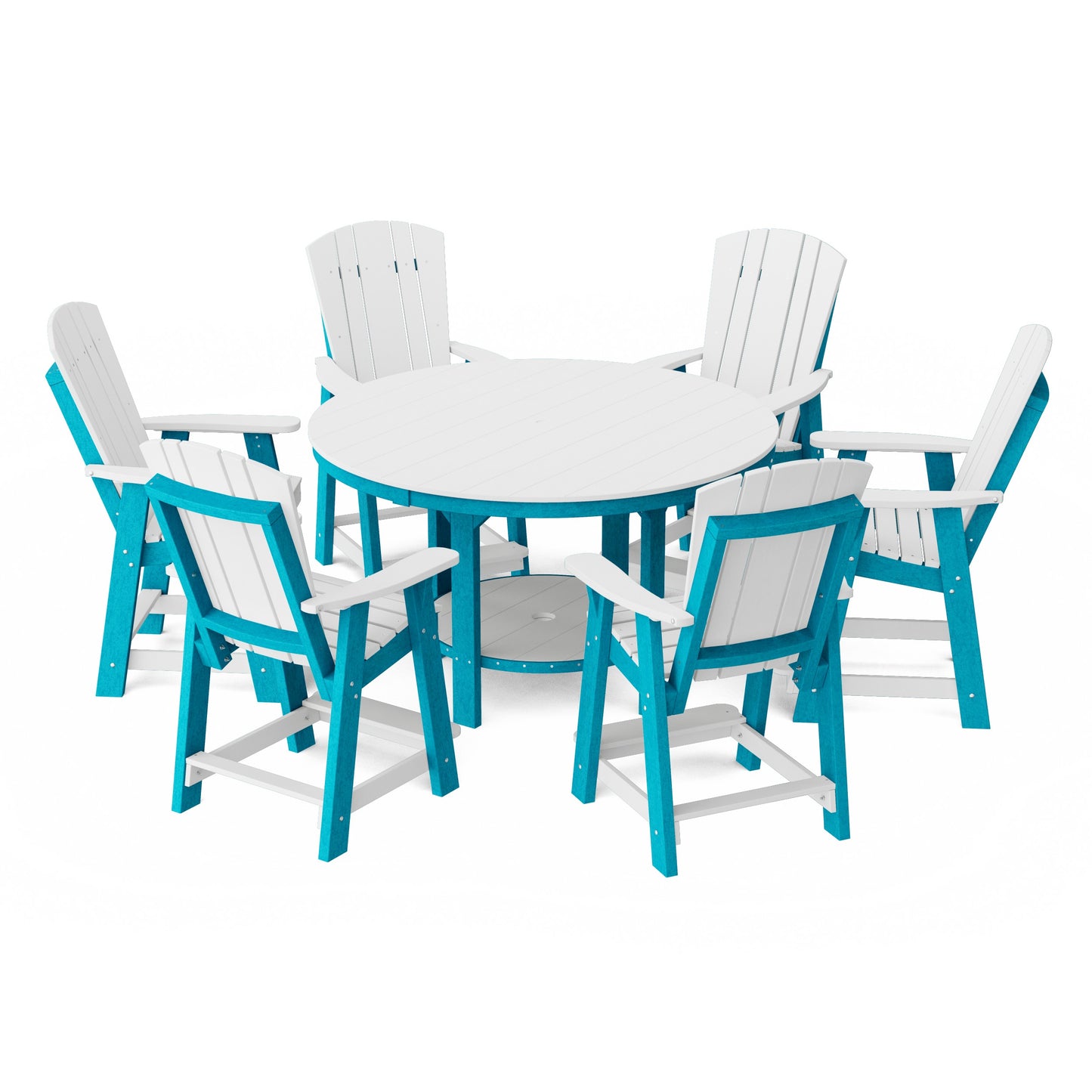 Heritage 7-Piece Round Counter Height Dining Set