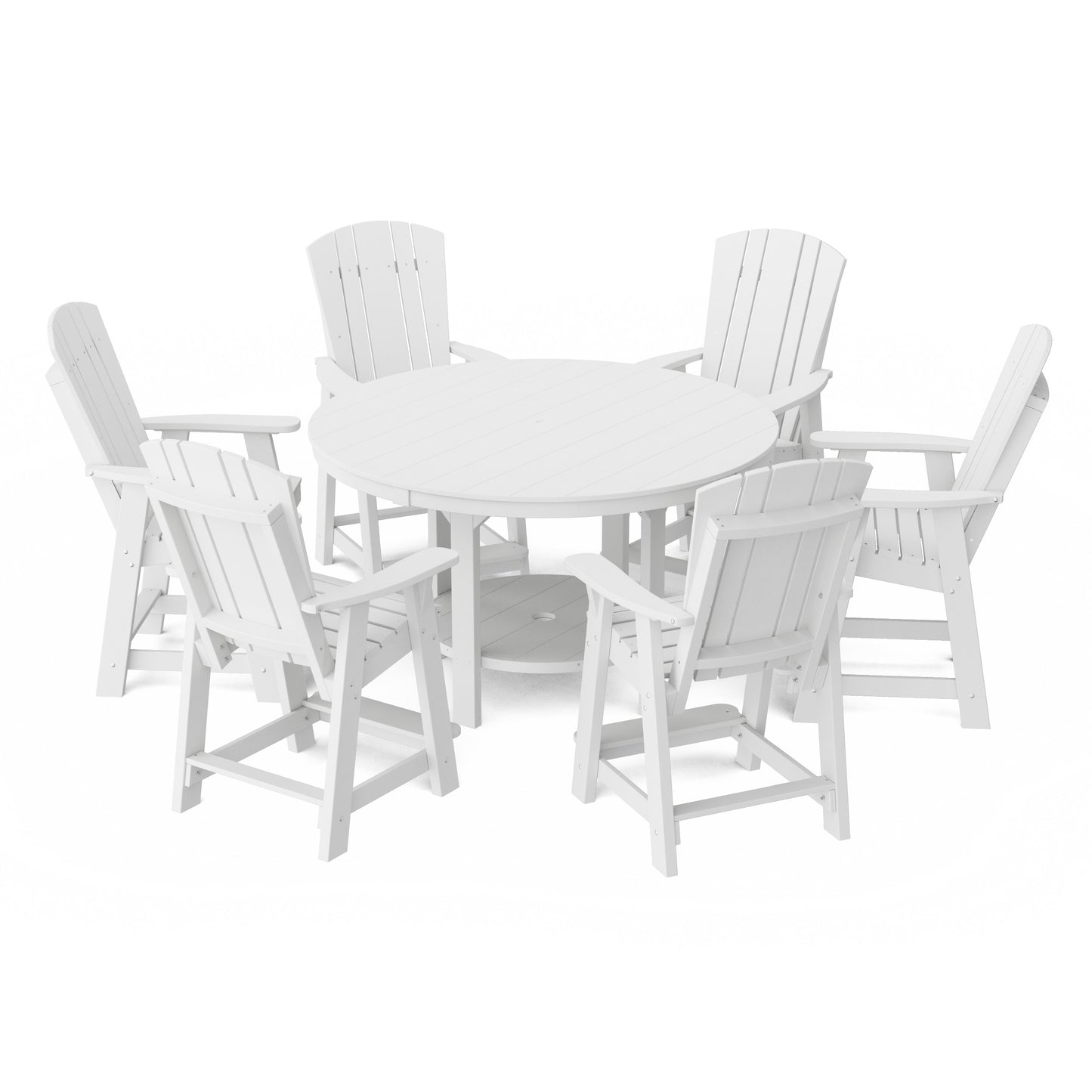 Heritage 7-Piece Round Counter Height Dining Set