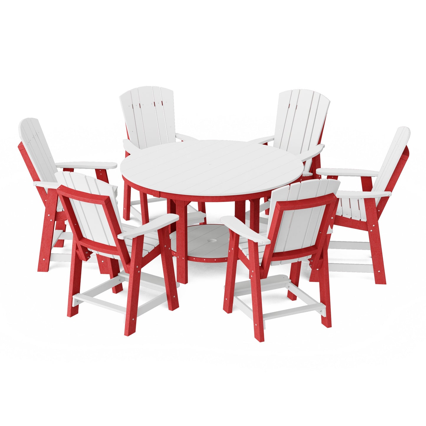 Heritage 7-Piece Round Counter Height Dining Set