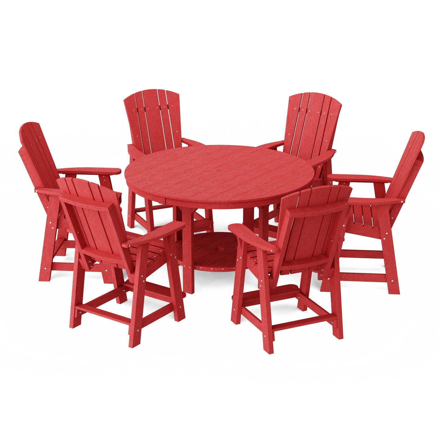 Heritage 7-Piece Round Counter Height Dining Set