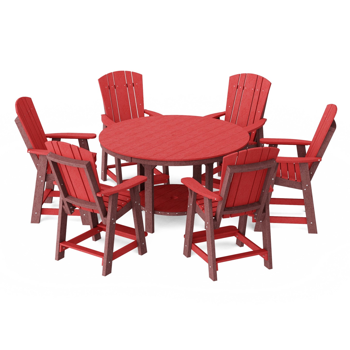 Heritage 7-Piece Round Counter Height Dining Set