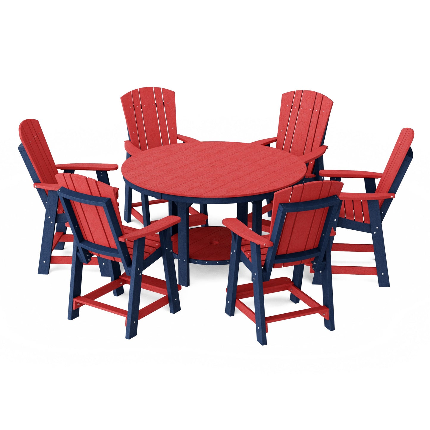 Heritage 7-Piece Round Counter Height Dining Set