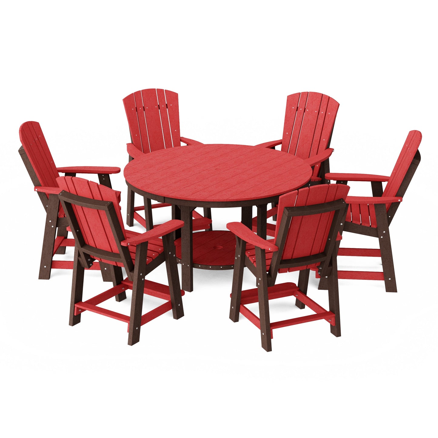 Heritage 7-Piece Round Counter Height Dining Set