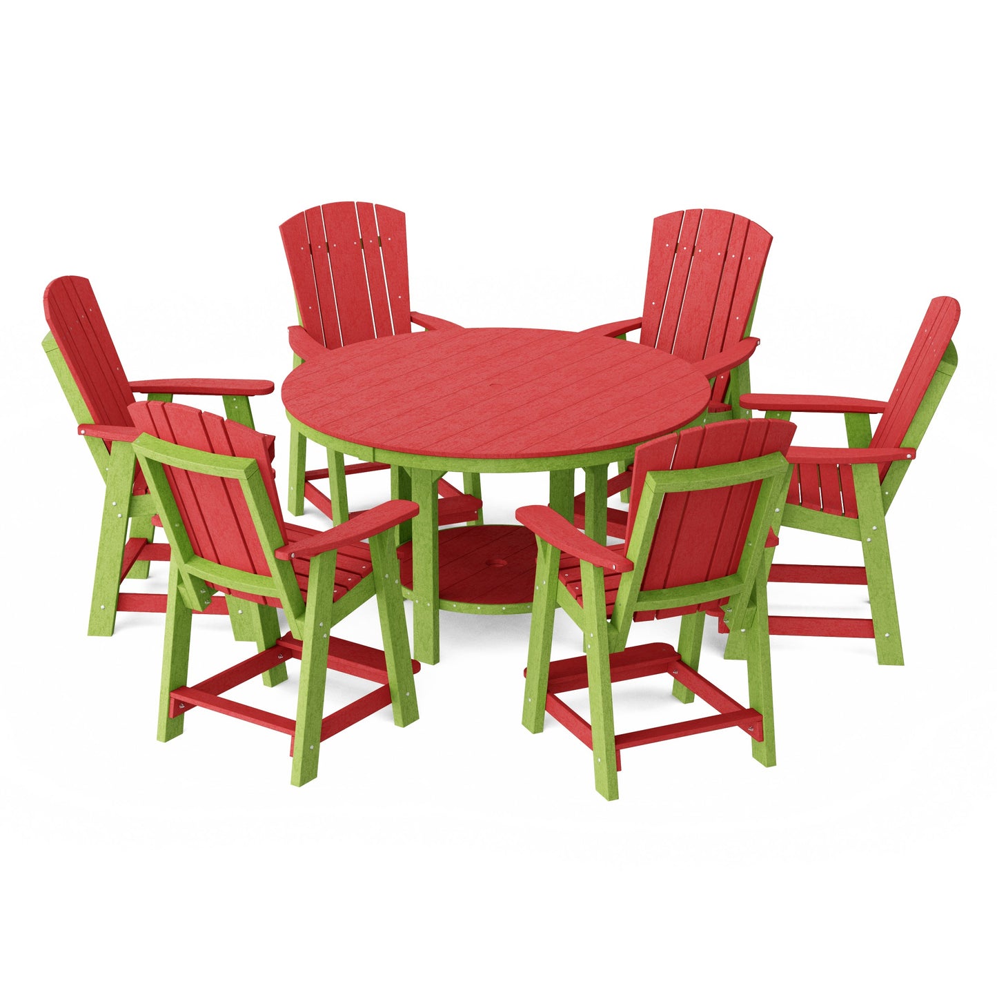 Heritage 7-Piece Round Counter Height Dining Set